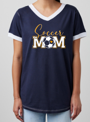 Shepherd Soccer Club Mom Gear - 2026 -  Ladies V Neck Tees
