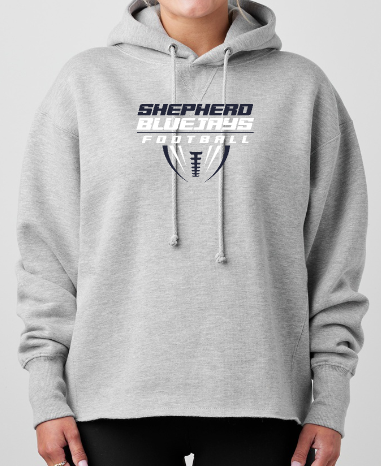 Shepherd Football Gear - 2026 -  Ladies Hooded Sweatshirt - Enza Ladies Heavyweight Boxy Pullover Hood