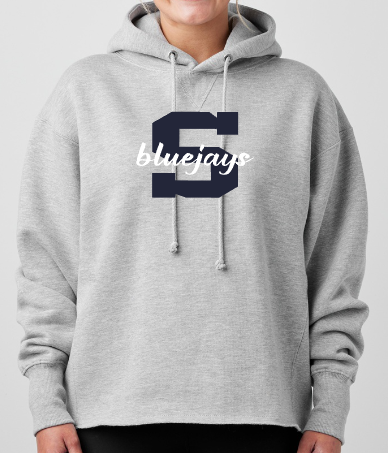 Shepherd Football Spirit Gear GLITTER - 2026 -  Ladies Hooded Sweatshirt - Enza Ladies Heavyweight Boxy Pullover Hood