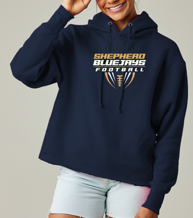 Shepherd Football Gear - 2026 -  Ladies Hooded Sweatshirt - Enza Ladies Heavyweight Boxy Pullover Hood