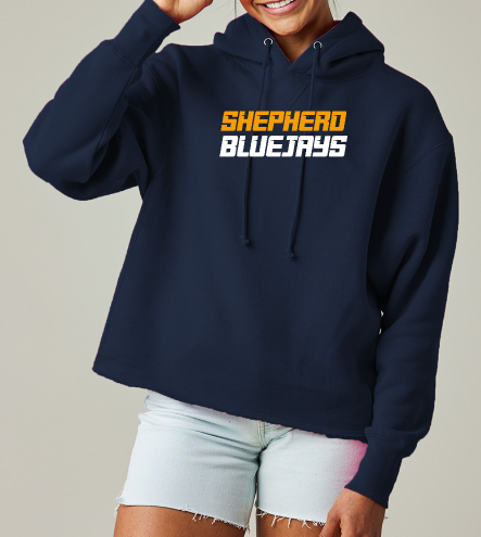Shepherd Football Spirit Gear STANDARD - 2026 -  Ladies Hooded Sweatshirt - Enza Ladies Heavyweight Boxy Pullover Hood