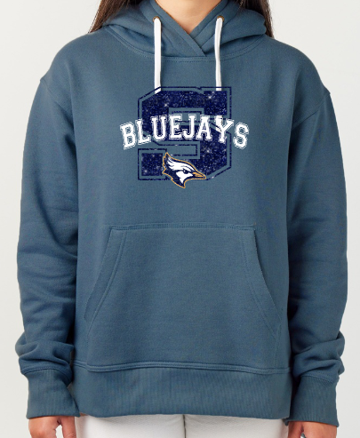 Shepherd Football Spirit Gear - 2025 - Ladies Hooded Sweatshirt - Enza Ladies Pullover Hood - 9oz