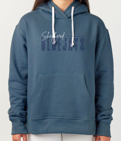 Shepherd Football Spirit Gear - 2025 - Ladies Hooded Sweatshirt - Enza Ladies Pullover Hood - 9oz