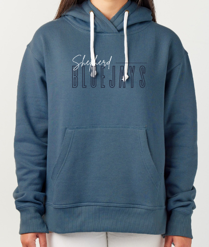 Shepherd Football Spirit Gear - 2025 - Ladies Hooded Sweatshirt - Enza Ladies Pullover Hood - 9oz