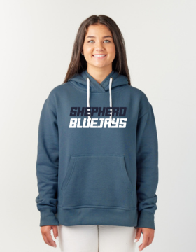 Shepherd Football Spirit Gear - 2024 - Ladies Hooded Sweatshirt - Enza Ladies Pullover Hood - 9oz