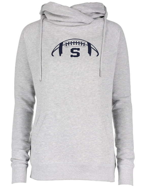 Shepherd Football Gear - 2025 -  Ladies Hooded Sweatshirt - Enza Ladies Classic Fleece Funnel Neck Pullover Hood - 9oz