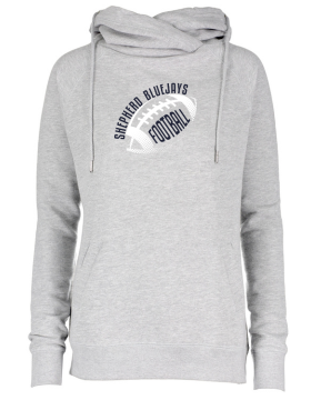 Shepherd Football Gear - 2024 -  Ladies Hooded Sweatshirt - Enza Ladies Classic Fleece Funnel Neck Pullover Hood - 9oz