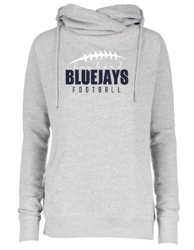 Shepherd Football Gear - 2024 -  Ladies Hooded Sweatshirt - Enza Ladies Classic Fleece Funnel Neck Pullover Hood - 9oz