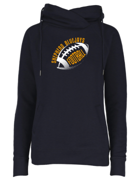 Shepherd Football Gear - 2024 -  Ladies Hooded Sweatshirt - Enza Ladies Classic Fleece Funnel Neck Pullover Hood - 9oz