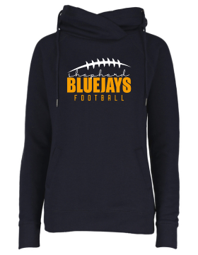 Shepherd Football Gear - 2024 -  Ladies Hooded Sweatshirt - Enza Ladies Classic Fleece Funnel Neck Pullover Hood - 9oz