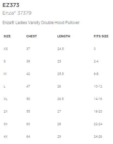 Shepherd Football Family Gear - 2020 - Ladies Hoodie - Ladies Varsity Double Hood Pullover