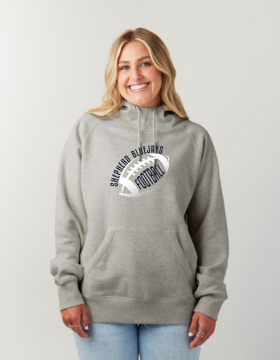 Shepherd Football Gear - 2024 -  Ladies Hooded Sweatshirt - Enza Ladies Scuba Neck Pullover Hood - 9oz