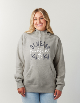 Shepherd Football Mom Gear - 2024 -  Ladies Hooded Sweatshirt - Enza Ladies Scuba Neck Pullover Hood - 9oz