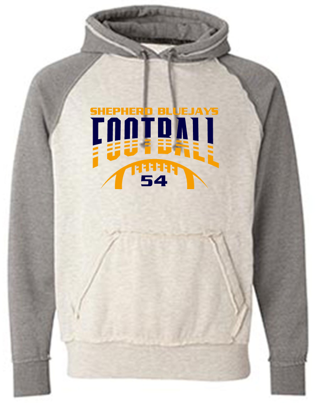 Shepherd Football Gear - 2023 - Adult Hoodie - J. America Vintage Heather Hood - 9.5oz