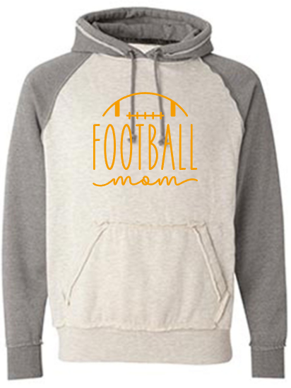 Shepherd Football Mom Gear - 2023 - Adult Hoodie - J. America Vintage Heather Hood - 9.5oz