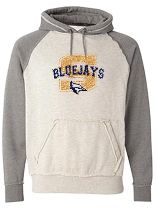 Shepherd Football Spirit Gear - 2025 - Adult Hoodie - J. America Vintage Heather Hood - 9.5oz