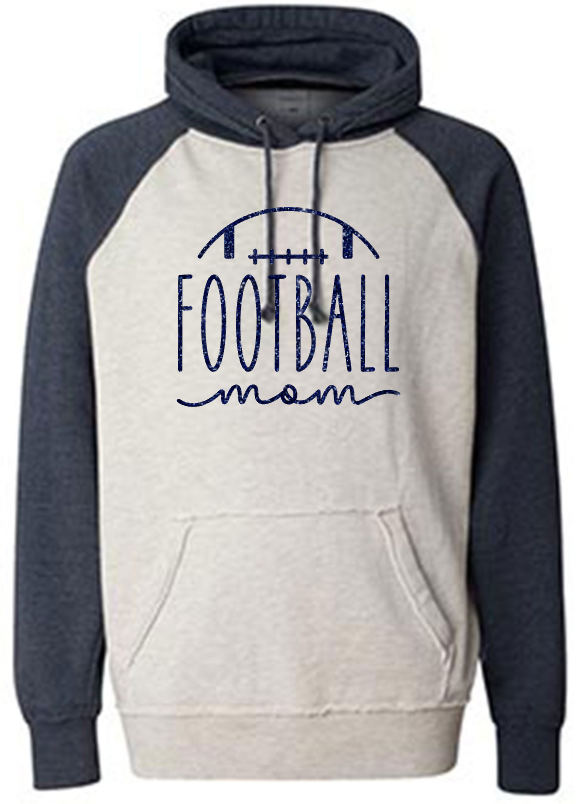 Shepherd Football Mom Gear - 2023 - Adult Hoodie - J. America Vintage Heather Hood - 9.5oz