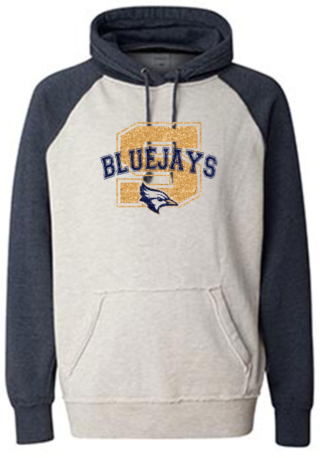 Shepherd Football Spirit Gear - 2025 - Adult Hoodie - J. America Vintage Heather Hood - 9.5oz