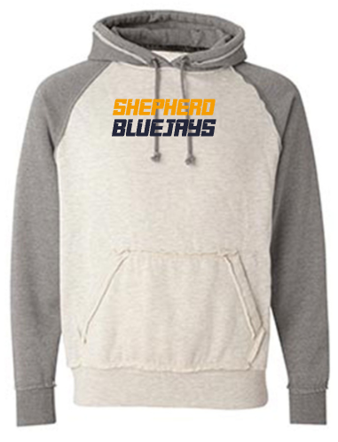 Shepherd Football Spirit Gear - 2026 - Adult Hoodie - J. America Vintage Heather Hood - 9.5oz