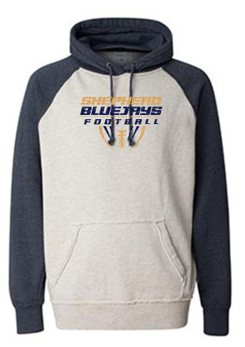 Shepherd Football Gear - 2026 - Adult Hoodie - J. America Vintage Heather Hood - 9.5oz