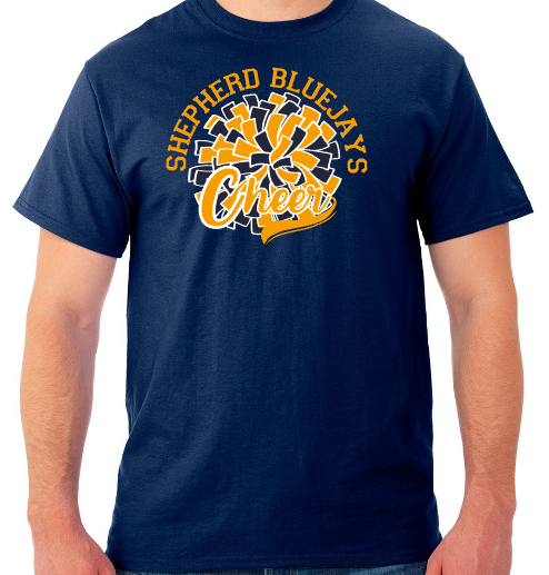Shepherd Cheer Gear - 2026 -  Adult Unisex Tee - Jerzees Dri-Power Unisex T-Shirt - 5.4oz