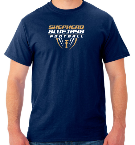 Shepherd Football Gear - 2026 -  Youth Tee - Gildan Softstyle Youth T-Shirt - 4.5oz