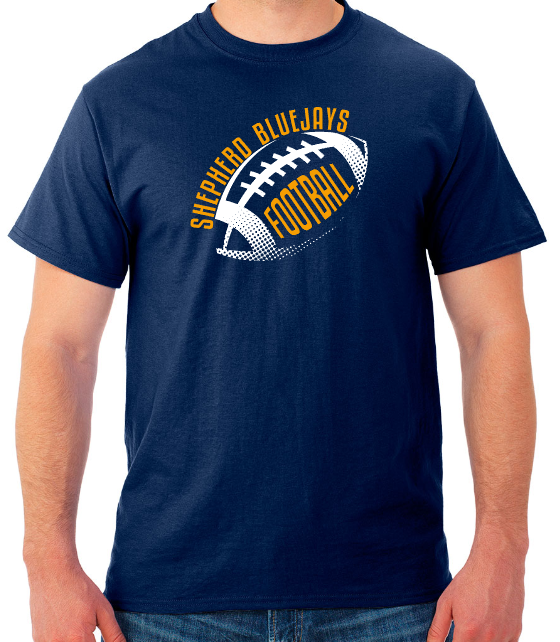 Shepherd Football Gear - 2024 -  Youth Unisex Tee - Jerzees Dri-Power Youth Unisex T-Shirt - 5.4oz