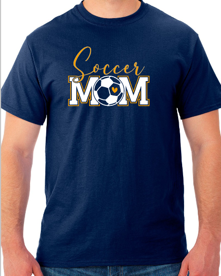Shepherd Soccer Club Mom Gear - 2026 -  Adult Unisex Tee - Jerzees Dri-Power Unisex T-Shirt - 5.4oz