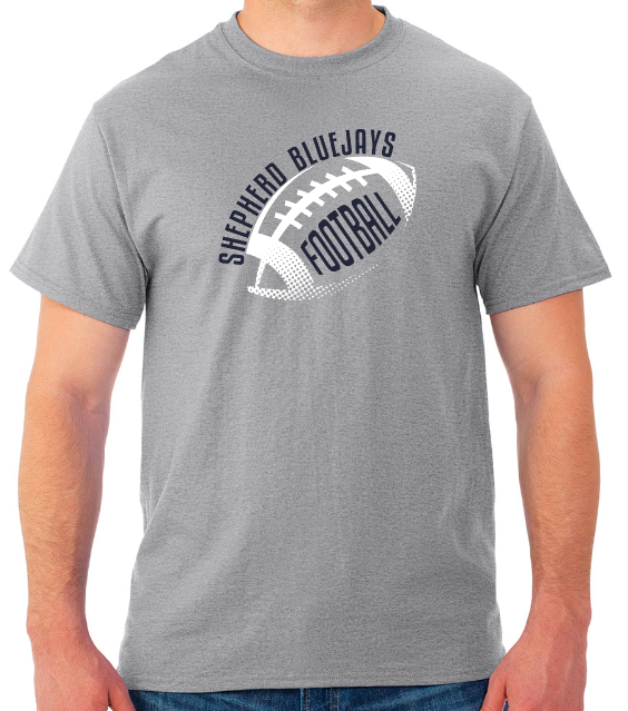 Shepherd Football Gear - 2024 -  Youth Unisex Tee - Jerzees Dri-Power Youth Unisex T-Shirt - 5.4oz