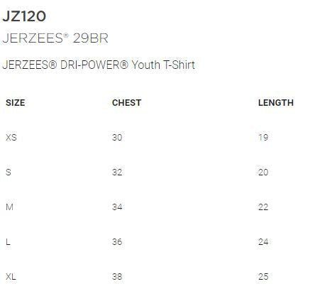 Shepherd Soccer Club Gear - 2026 -  Youth Tee - Jerzees Dri-Power Unisex T-Shirt - 5.4oz