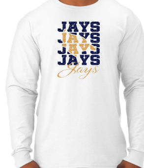 Shepherd Football Spirit Gear - 2025 - Youth Long Sleeve Tee - Jerzees Dri-Power Youth Long Sleeve T-Shirt - 5.4oz