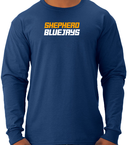 Shepherd Football Spirit Gear STANDARD - 2026 - Adult Unisex Long Sleeve Tee - Jerzees Dri-Power Unisex Long Sleeve T-Shirt - 5.4oz