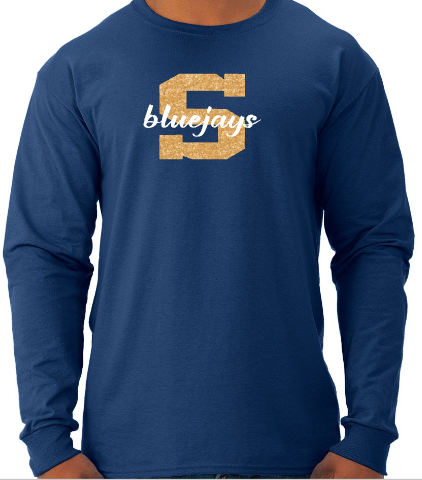 Shepherd Football Spirit Gear - 2026 - Youth Long Sleeve Tee - Jerzees Dri-Power Youth Long Sleeve T-Shirt - 5.4oz