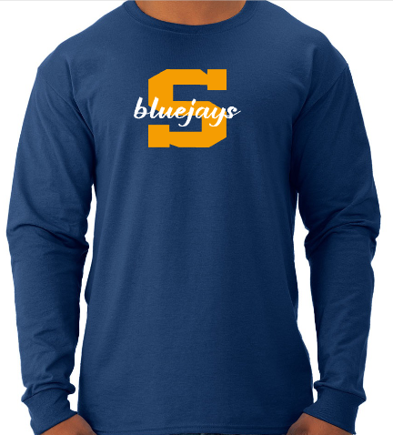 Shepherd Football Spirit Gear - 2026 - Youth Long Sleeve Tee - Jerzees Dri-Power Youth Long Sleeve T-Shirt - 5.4oz