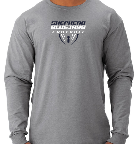 Shepherd Football Gear - 2026 -  Youth Long Sleeve Tee - Jerzees Dri-Power Youth Long Sleeve T-Shirt - 5.4oz