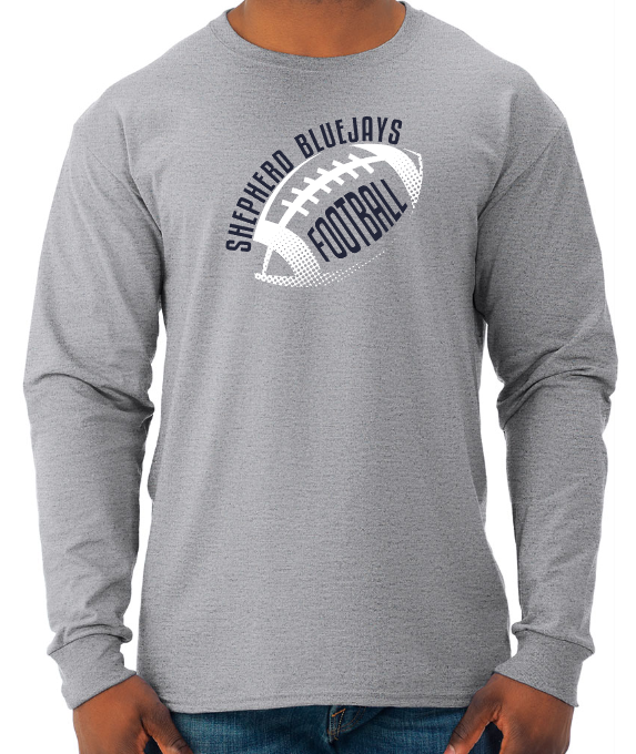 Shepherd Football Gear - 2024 -  Youth Long Sleeve Tee - Jerzees Dri-Power Youth Long Sleeve T-Shirt - 5.4oz