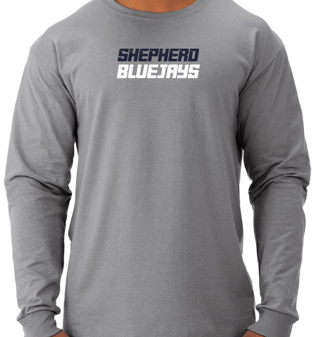 Shepherd Football Spirit Gear - 2026 - Youth Long Sleeve Tee - Jerzees Dri-Power Youth Long Sleeve T-Shirt - 5.4oz