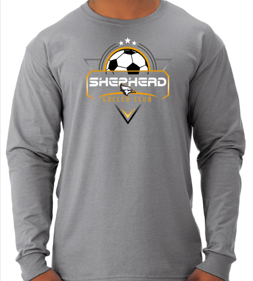 Shepherd Soccer Club Gear - 2026 -  Adult Unisex Long Sleeve Tee - Jerzees Dri-Power Unisex Long Sleeve T-Shirt - 5.4oz