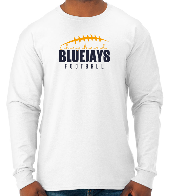Shepherd Football Gear - 2024 -  Youth Long Sleeve Tee - Jerzees Dri-Power Youth Long Sleeve T-Shirt - 5.4oz