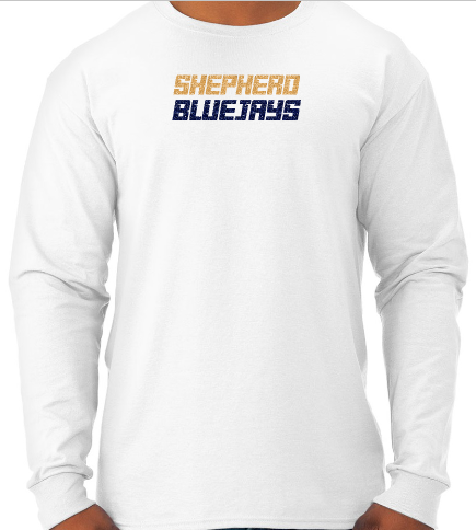 Shepherd Football Spirit Gear GLITTER - 2026 - Adult Unisex Long Sleeve Tee - Jerzees Dri-Power Unisex Long Sleeve T-Shirt - 5.4oz