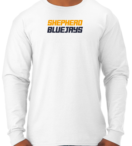 Shepherd Football Spirit Gear - 2026 - Youth Long Sleeve Tee - Jerzees Dri-Power Youth Long Sleeve T-Shirt - 5.4oz