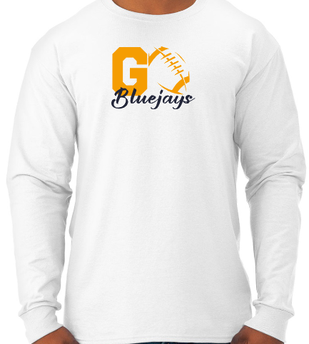 Shepherd Football Spirit Gear - 2026 - Youth Long Sleeve Tee - Jerzees Dri-Power Youth Long Sleeve T-Shirt - 5.4oz