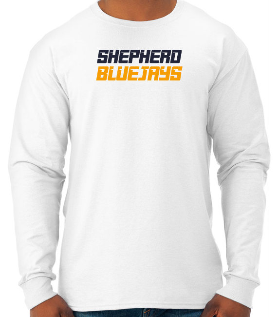 Shepherd Football Spirit Gear - 2024 - Youth Long Sleeve Tee - Jerzees Dri-Power Youth Long Sleeve T-Shirt - 5.4oz