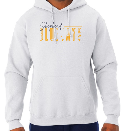 Shepherd Football Spirit Gear STANDARD - 2025 - Adult Unisex Hooded Sweatshirt - Jerzees NuBlend Unisex Hooded Sweatshirt - 8oz