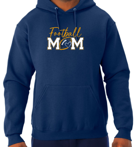 Shepherd Football Mom Gear - 2026 -  Adult Unisex Hooded Sweatshirt - Jerzees NuBlend Unisex Hooded Sweatshirt - 8oz