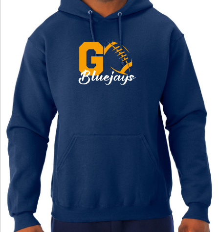 Shepherd Football Spirit Gear - 2026 - Youth Hooded Sweatshirt - Jerzees NuBlend Youth Hooded Sweatshirt - 8oz
