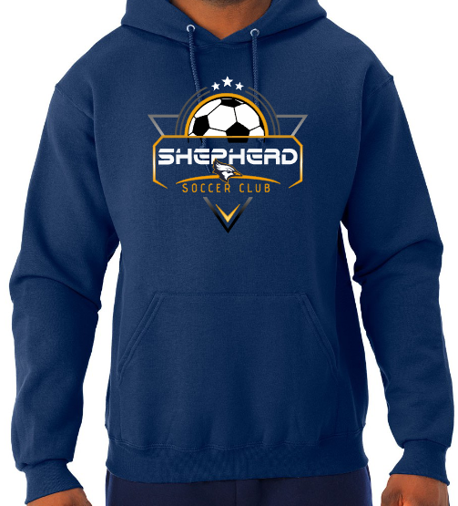 Shepherd Soccer Club Gear - 2026 -  Adult Unisex Hooded Sweatshirt - Jerzees NuBlend Unisex Hooded Sweatshirt - 8oz