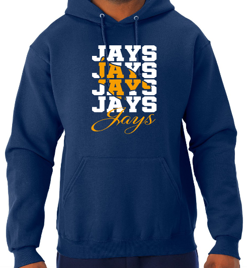Shepherd Football Spirit Gear STANDARD - 2025 - Adult Unisex Hooded Sweatshirt - Jerzees NuBlend Unisex Hooded Sweatshirt - 8oz