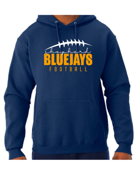 Shepherd Football Gear - 2024 -  Adult Unisex Hooded Sweatshirt - Jerzees NuBlend Unisex Hooded Sweatshirt - 8oz