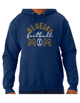 Shepherd Football Mom Gear - 2024 -  Adult Unisex Hooded Sweatshirt - Jerzees NuBlend Unisex Hooded Sweatshirt - 8oz
